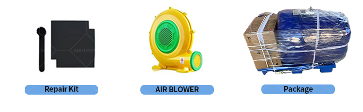 Factory Custom Kid Party Game Hot Sale AirFunPro Giant PVC Inflatable Water Slides Backyard Castle Bouncy Jumping Bouncer Pool