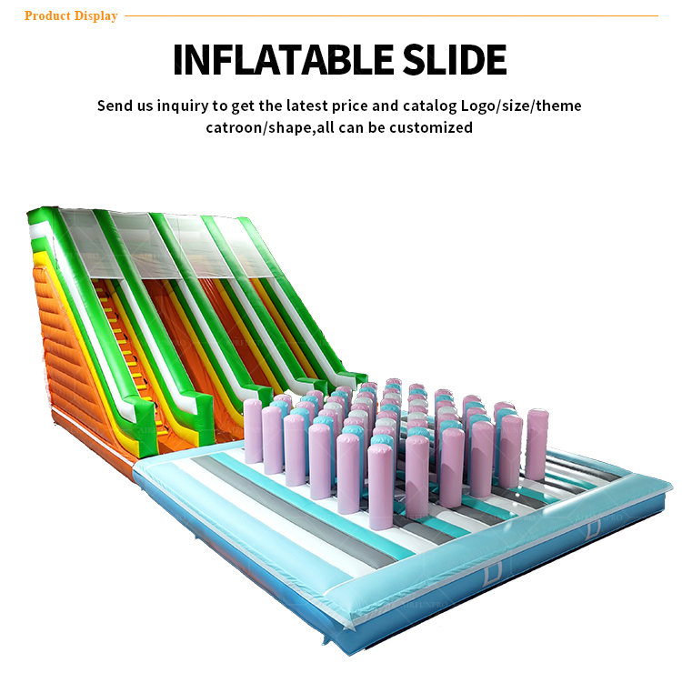 AirFunPro Giant PVC Inflatable Water Slide Castle with Bouncy Jumping Areas for Kid Party Games-Hot Sale