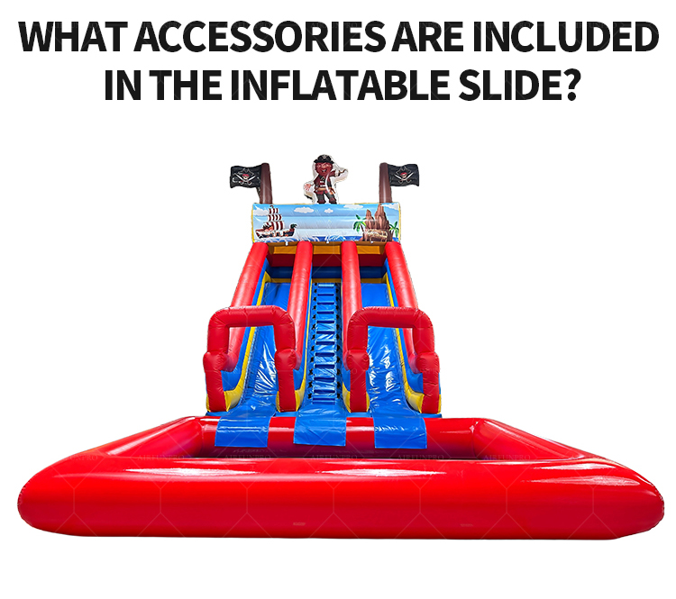 AirFunPro Giant PVC Inflatable Water Slide Castle with Bouncy Area for Kid Parties