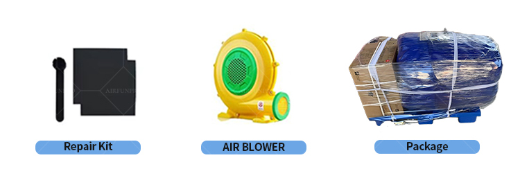 AirFunPro Giant PVC Inflatable Water Slide Castle with Bouncy Area for Kid Parties