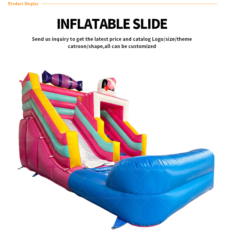Giant PVC Inflatable Bouncy Castle with Slide and Pool Commercial Jumping Castle for Event Rental