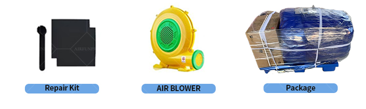 AirFunPro Giant PVC Inflatable Bouncy Castle with Slide