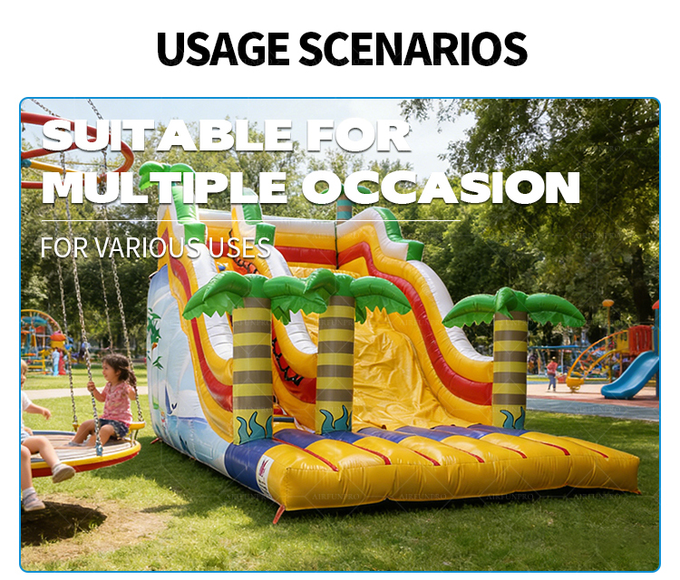 AirFunPro Giant PVC Inflatable Bouncy Castle with Slide