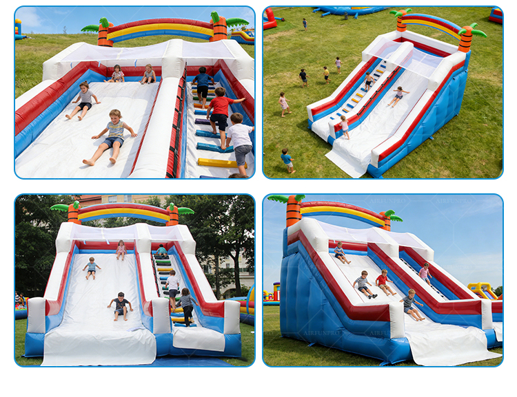 Commercial-Grade Mermaid Dual-Lane Slide: 0.55mm Plato PVC, EN14960 Certified