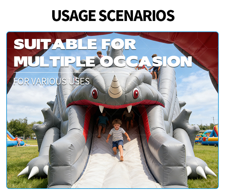 6m×4m×4m Rainbow Palm Dual-Lane Inflatable Slide: Tropical Thrills in Every Slide!