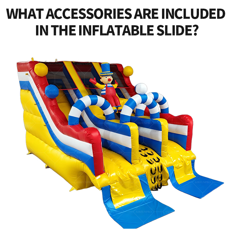 Circus Clown Dual-Lane Inflatable Slide: Step Right Up for Non-Stop Carnival Thrills