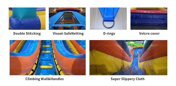 Commercial-Grade Giant Clown Dual-Lane Slide: 0.55mm Plato PVC
