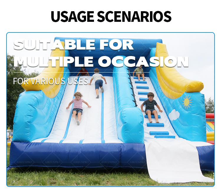 Cloud-Themed Inflatable Slide: Built with Care for Hours of Family Bonding and Play