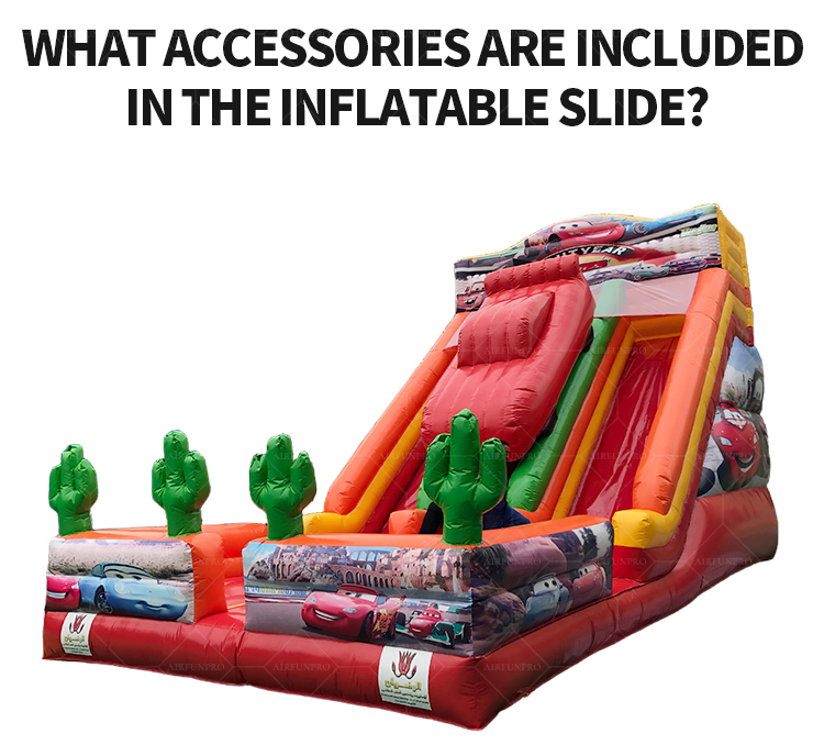 13.7m Lightning McQueen Dual-Lane Inflatable Slide