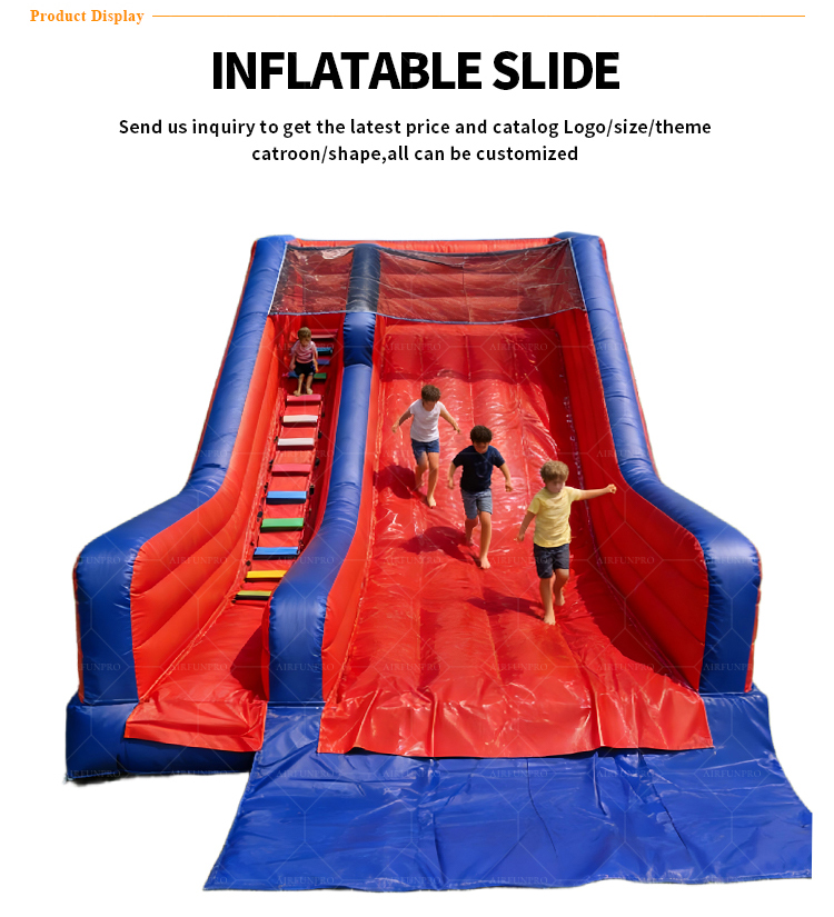 OEM/ODM Red-Blue Racing Slide: Reinforced Craftsmanship for Commercial Longevity!