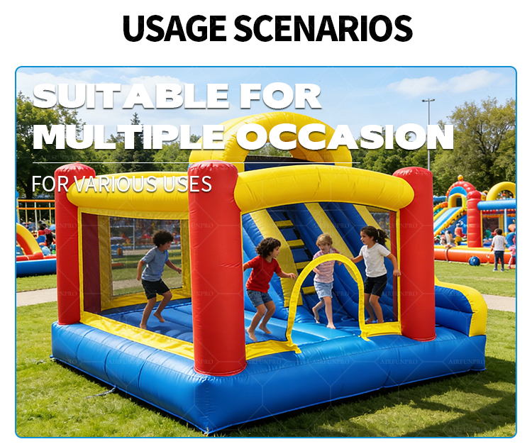 Commercial Amusement Park AirFunPro PVC Tarpaulin Eco-Friendly Inflatable Jumping Castle Kids Bounce House