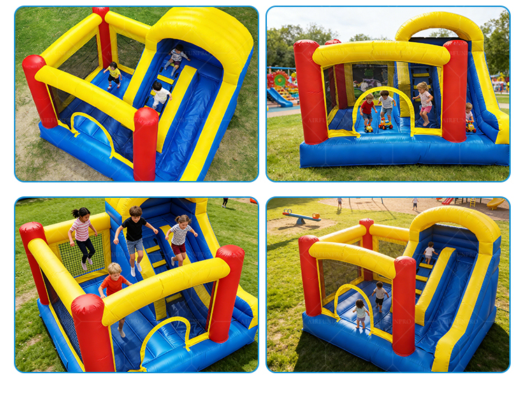 Commercial Amusement Park AirFunPro PVC Tarpaulin Eco-Friendly Inflatable Jumping Castle Kids Bounce House
