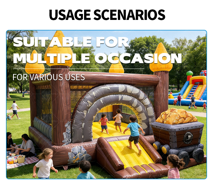 Commercial Amusement Park Jumping Castle Kids Inflatable Bounce House AirFunPro PVC Tarpaulin Eco-Friendly