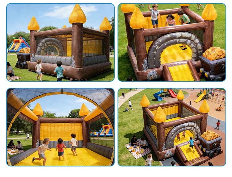 Commercial Amusement Park Jumping Castle Kids Inflatable Bounce House AirFunPro PVC Tarpaulin Eco-Friendly