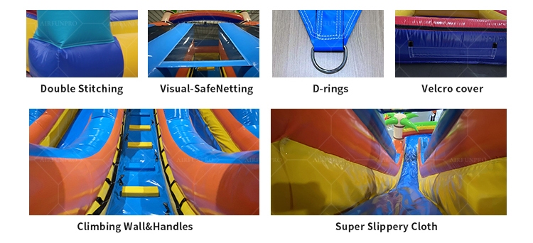 Commercial Amusement Park Inflatable Obstacle Course Jumping Castle PVC Material Customizable Size for Parties Events With Slide