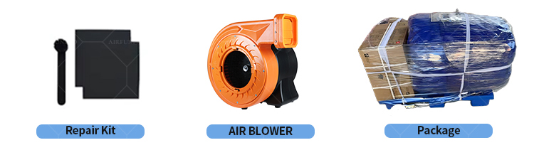 Commercial Amusement Park Inflatable Obstacle Course Jumping Castle PVC Material Customizable Size for Parties Events With Slide