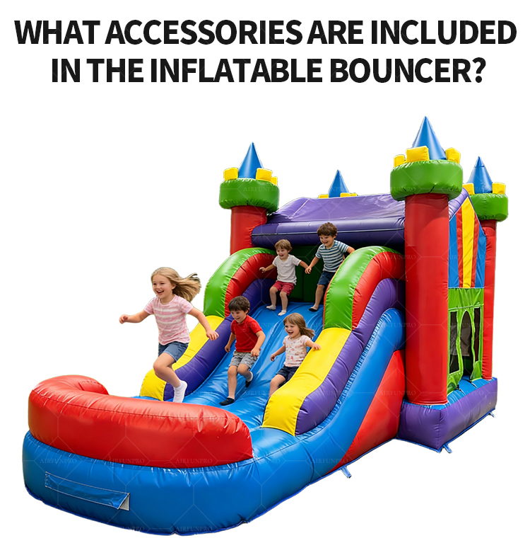 Commercial Amusement Park Inflatable Obstacle Course Jumping Castle PVC Material Customizable Size for Parties Events With Slide