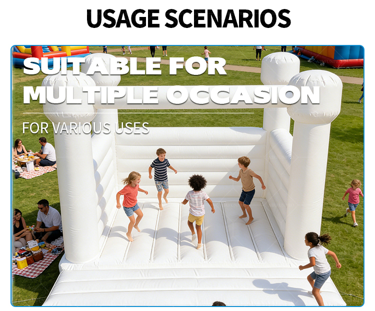 Eco-Friendly PVC Tarpaulin Bouncy Castle Inflatable Bounce Outdoor Jump House for Kids 4-Person