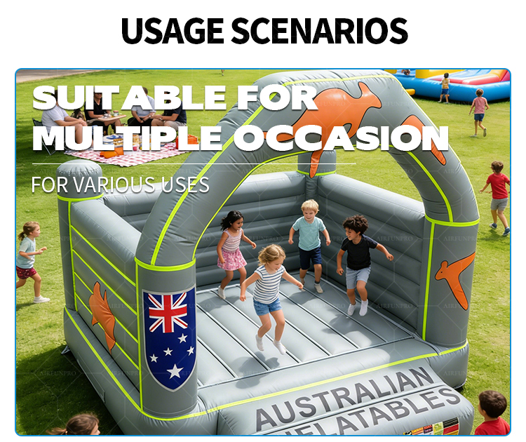 100% PVC Inflatable Bounce House Combo and Slide with Eco-Friendly Material Customizable Size for Party Rentals