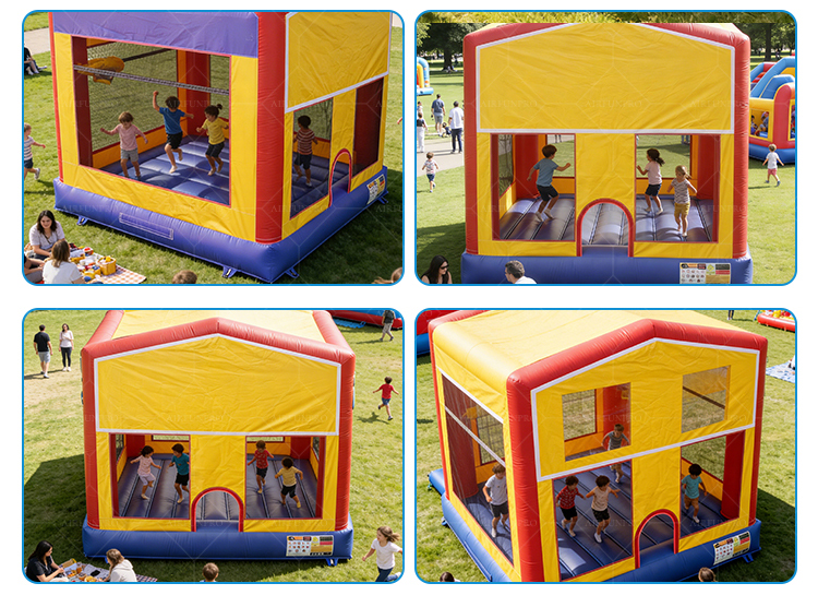 100% PVC Tarpaulin Eco-Friendly Inflatable Bounce House Combo and Slide with Customizable Size for Party Rentals