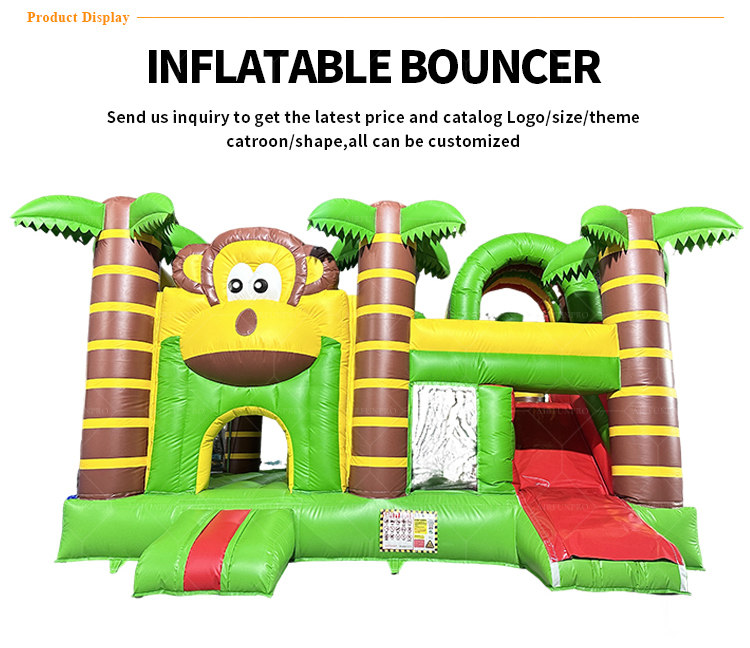 Inflatable Bouncer Castle Slide Combo-Commercial Use PVC Tarpaulin Eco-Friendly Party Jump House (Customizable Size)