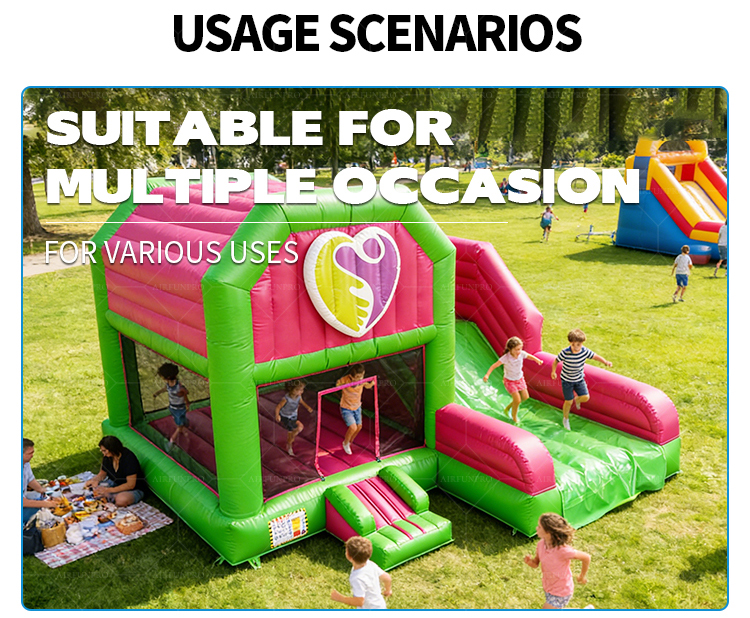 Commercial Inflatable Bounce House Bouncy Castle-PVC Tarpaulin Material Customizable Size for Parties Rentals Birthday