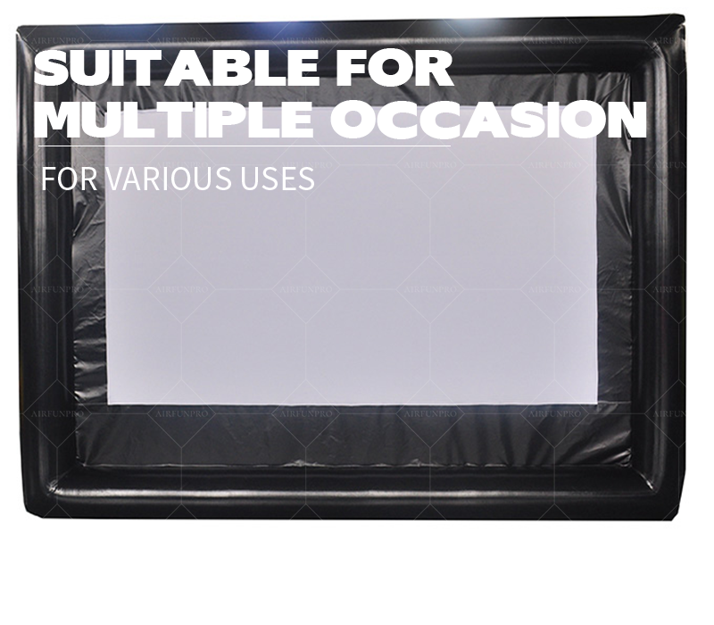 Outdoor Portable Inflatable Digital Waterproof Projector Screen for Drive-In Movie Theaters