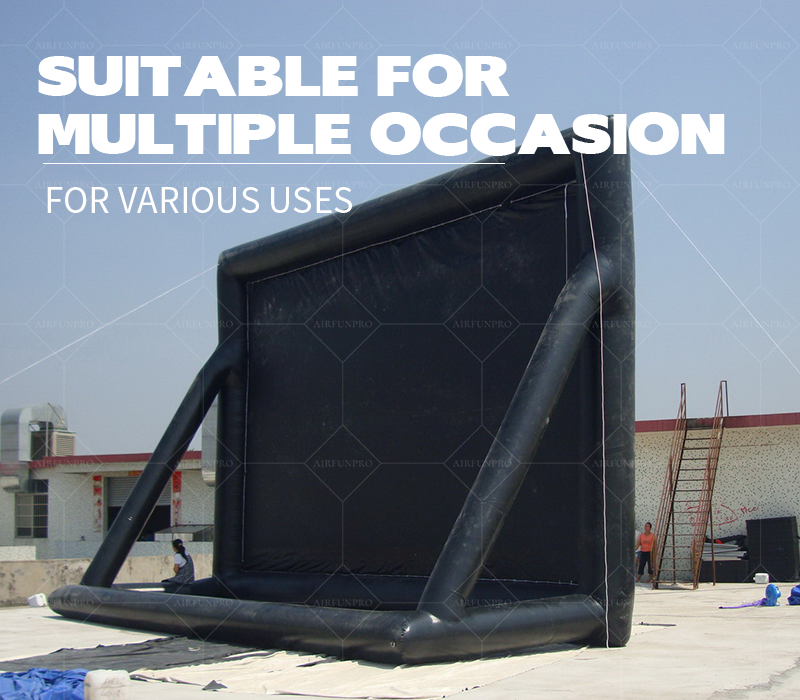 Portable Waterproof Windproof Inflatable Outdoor Projector Screen for Drive-In Movie Theaters