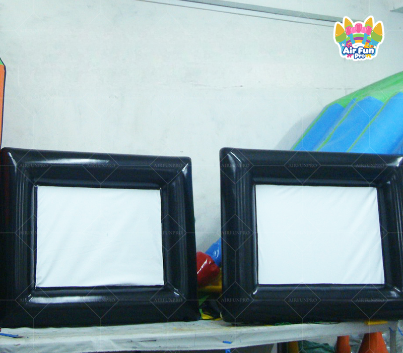 Outdoor Inflatable Projection Screen with Blower Party-Ready PVC Material Waterproof