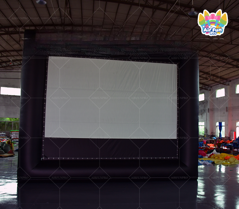 AirFunPro Outdoor Waterproof Windproof Sun Resistant Inflatable Projection Screen Portable Movie Screen Electric Air Pump
