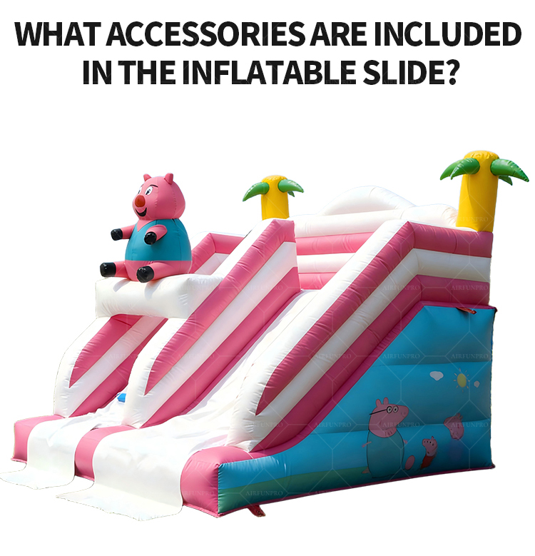 Custom Peppa Pig Dual-Lane Slide: 0.55mm Plato PVC, EN14960 Certified!