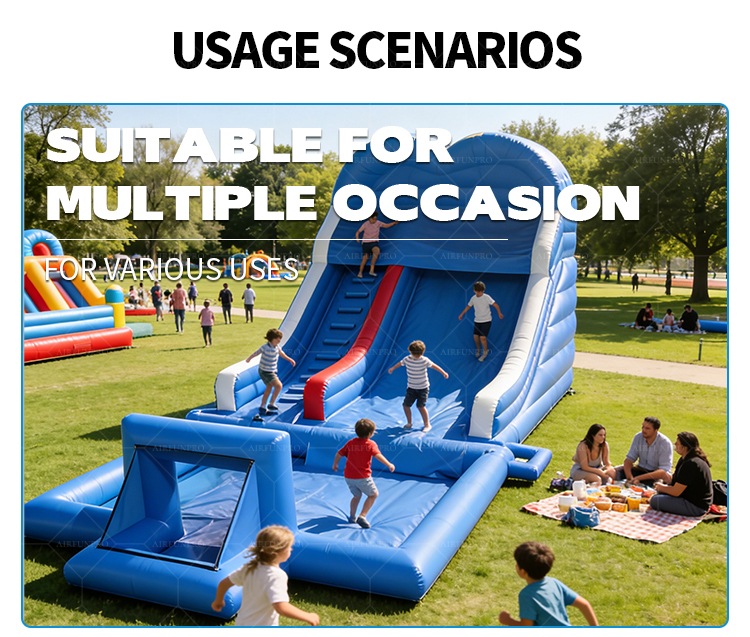 Ultimate Blue Inflatable Slide: The Perfect Summer Backyard Adventure!