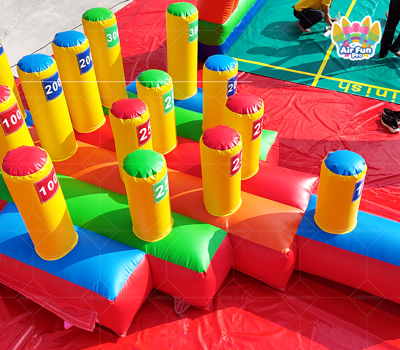 Outdoor Inflatable PVC Tarpaulin Eco-Friendly Ring Toss Challenge Game Carnival Games for Kids