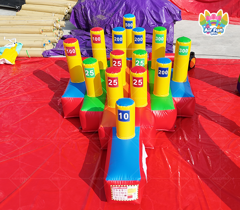 Outdoor Inflatable PVC Tarpaulin Eco-Friendly Ring Toss Challenge Game Carnival Games for Kids