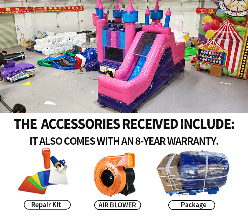 Pink Princess Castle Inflatable Bounce House with Slide: Live the Fairy Tale!