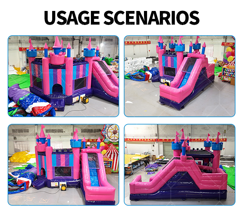 Pink Princess Castle Inflatable Bounce House with Slide: Live the Fairy Tale!