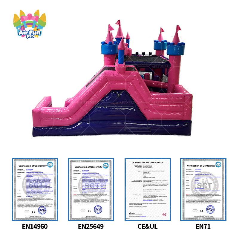 Pink Princess Castle Inflatable Bounce House with Slide: Live the Fairy Tale!