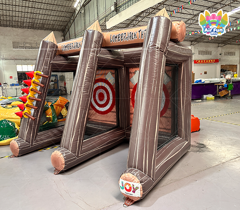 Hot Sale Carnival Tossing Game Double Doors for with Air Blower for Party Events Trampoline Park