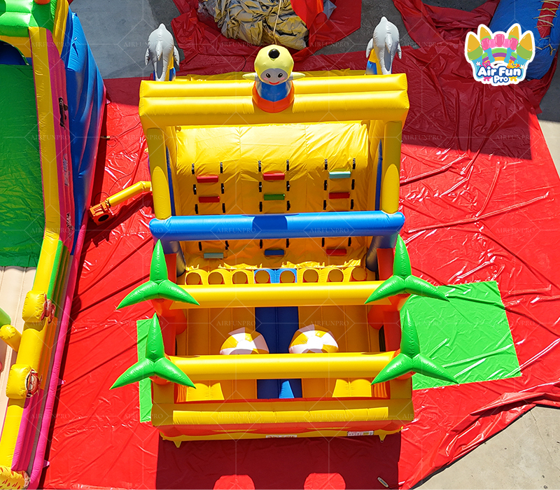 Custom Jungle Inflatable Obstacle Slide: 0.55mm Plato PVC, EN14960 Certified!