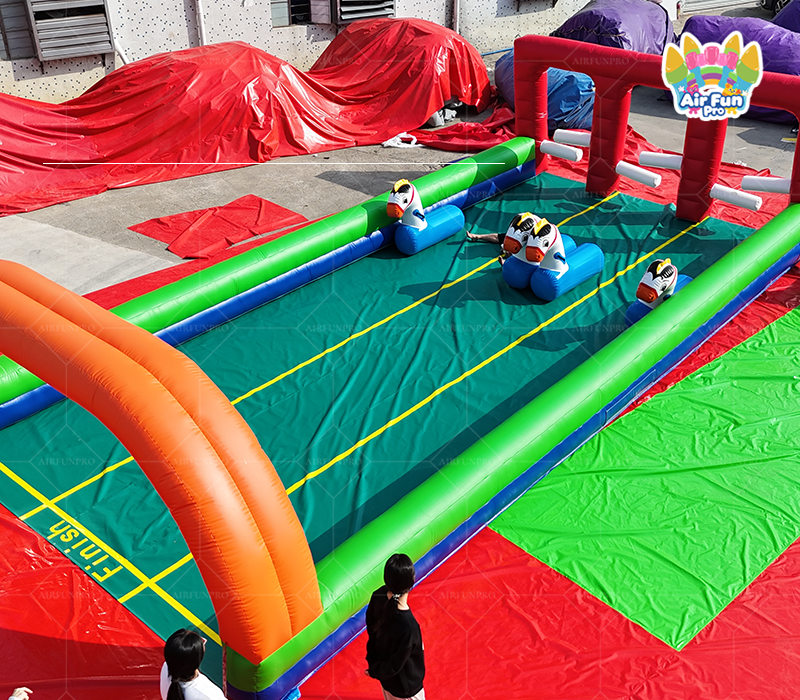 Kid Inflatable Derby Pony Race Riding for with PVC Material for Public Sports Park Use