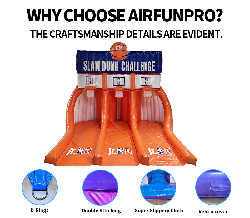 Colorful Inflatable Basketball Hoop: Joyful Shooting for All Ages!