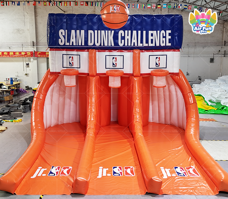 Colorful Inflatable Basketball Hoop: Joyful Shooting for All Ages!