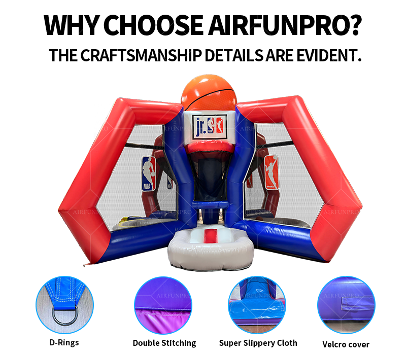 Colorful Inflatable Basketball Hoop: Joyful Shooting for All Ages!