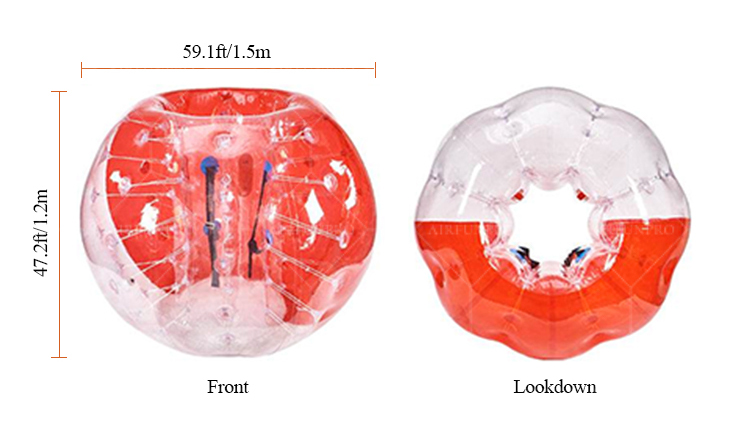 TPU And PVC Inflatable Bumper Bubble Ball for Outdoor Sports Factory Price For Sell