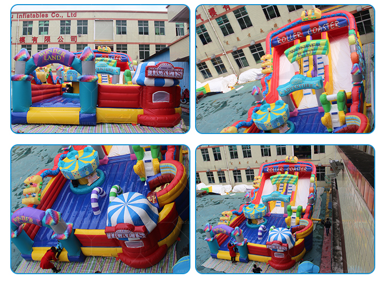Factory-Accurate Inflatable Theme Park PVC Tarpaulin Eco-Friendly Customizable Size for Parties Rentals Birthday