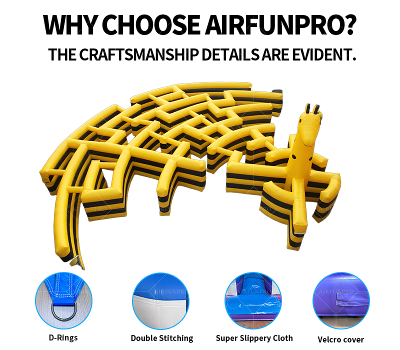 Custom Inflatable Animal Maze: 0.55mm Plato PVC, EN14960 Certified
