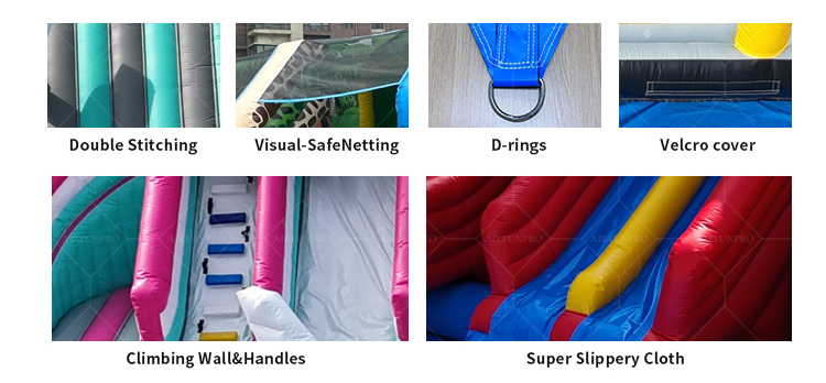 Customizable Large Inflatable Theme Park Obstacle Course