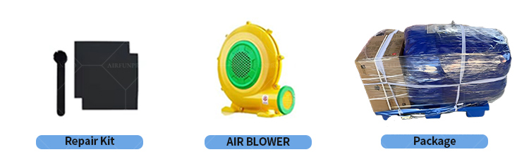 Customizable Large Inflatable Theme Park Obstacle Course