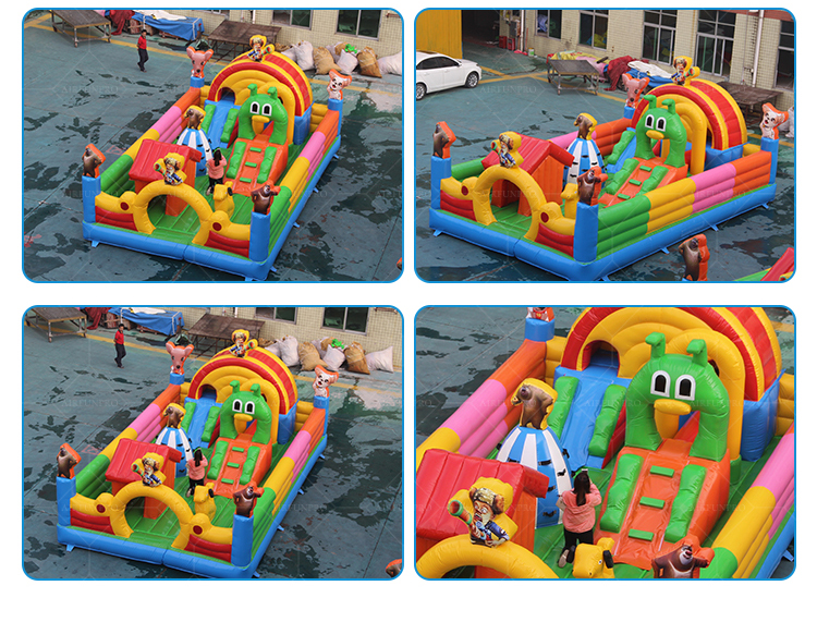 Customizable Large Inflatable Theme Park Obstacle Course