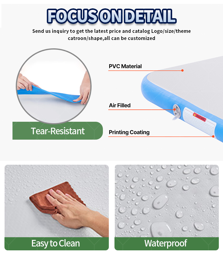 16ft Inflatable Wrestling Mat PVC Jiu Jitsu Mats Gymnastics Training Mat for BJJ MMA Martial Art Boxing Grappling and Judo